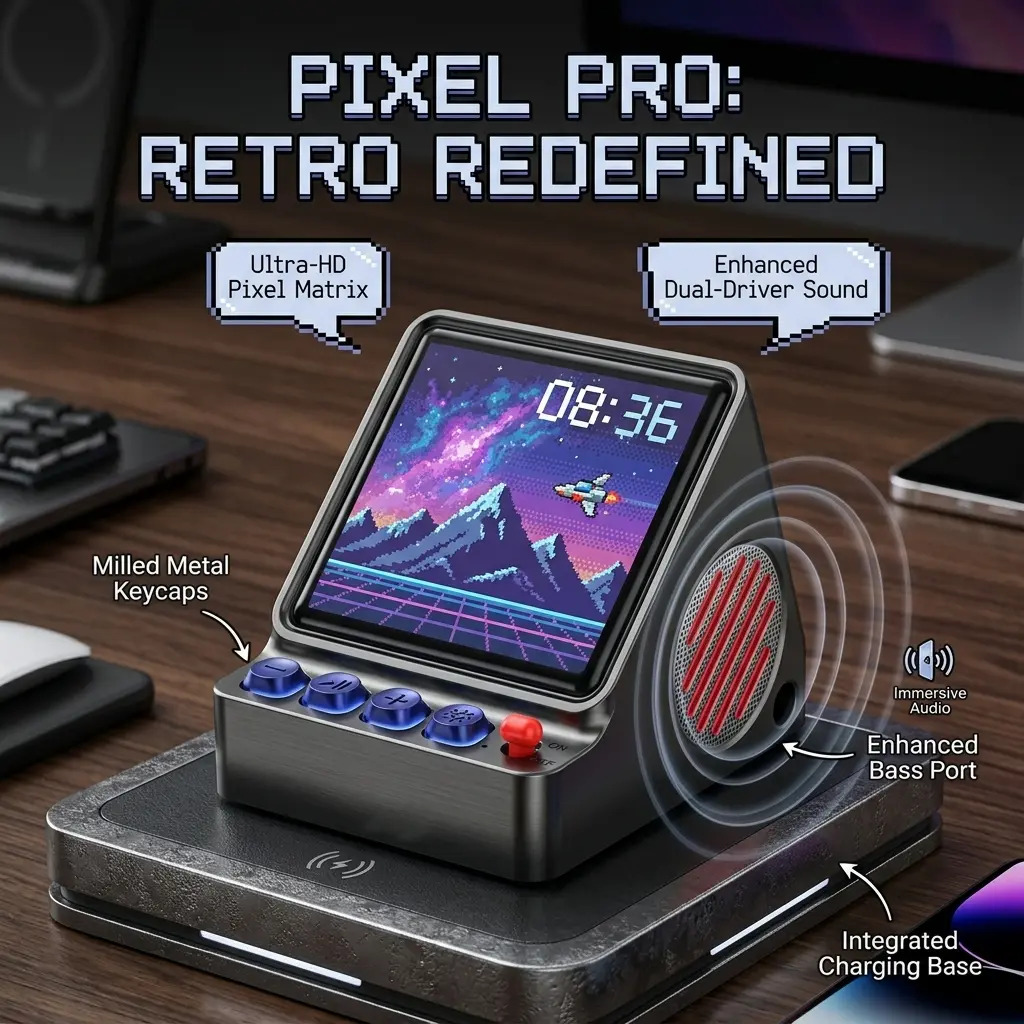Desk Setup Diy - Altavoz Portátil con Pantalla LED Programable