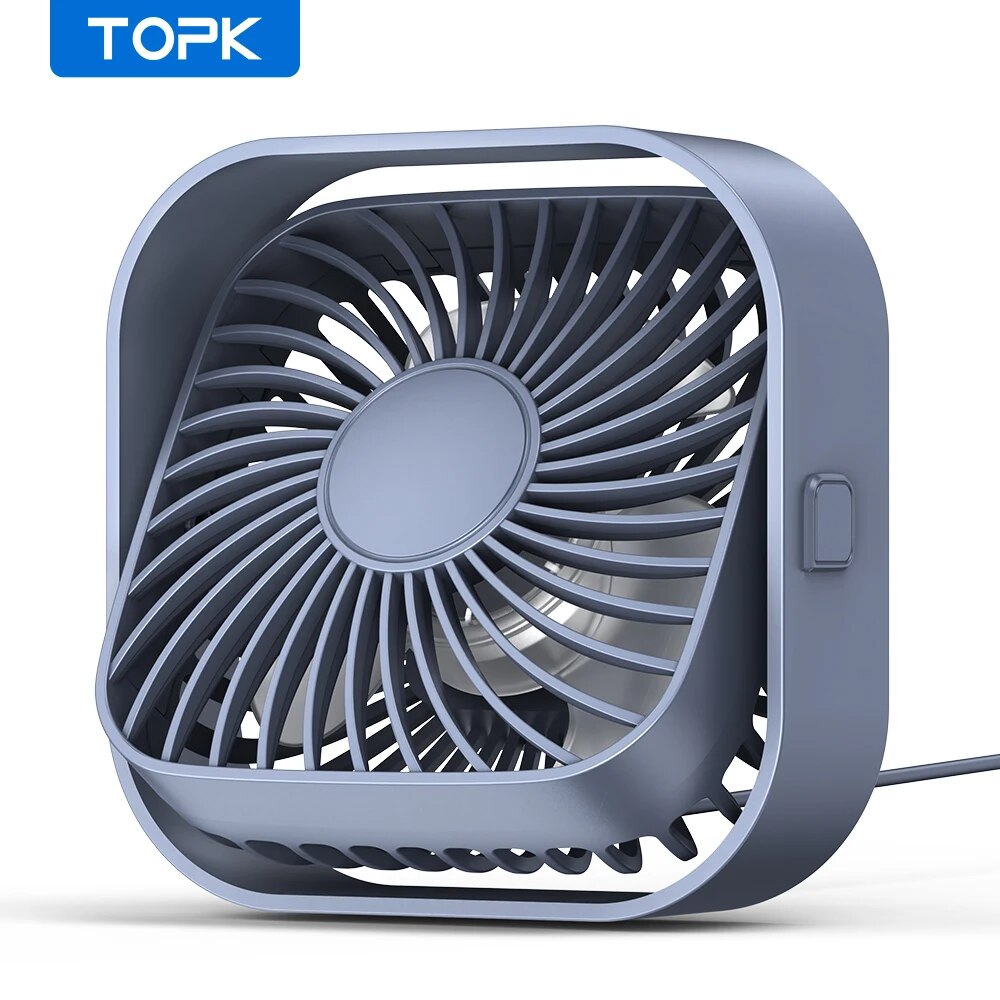 Fan Desk Small Usb - TOPK-ventilador de escritorio USB, flujo de