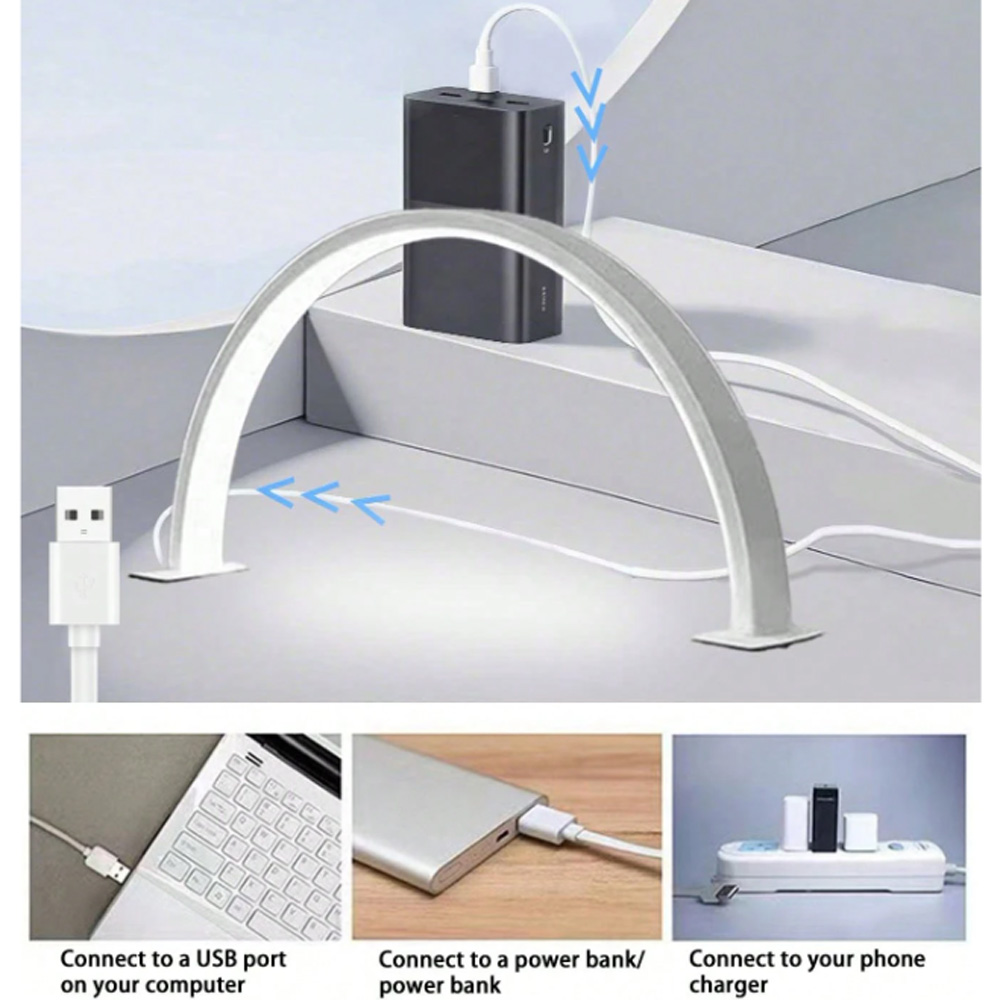 Desk Setup Light - Lámpara de uñas LED USB 5V