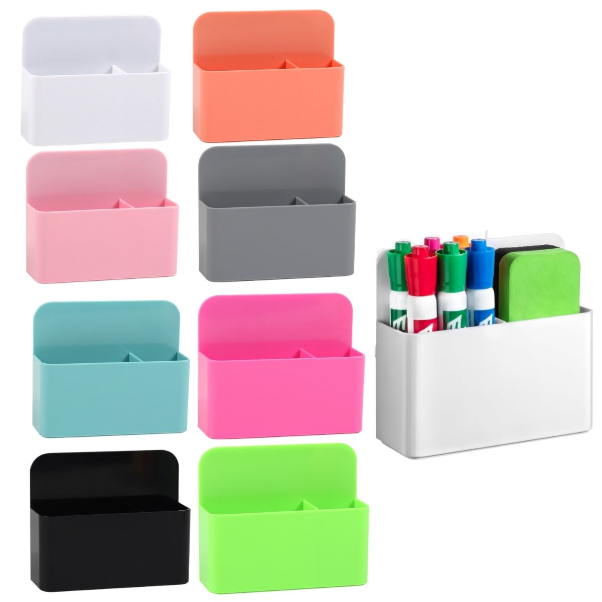 Pen Cup Magnetic - 2 Soportes Magnéticos para Marcadores de