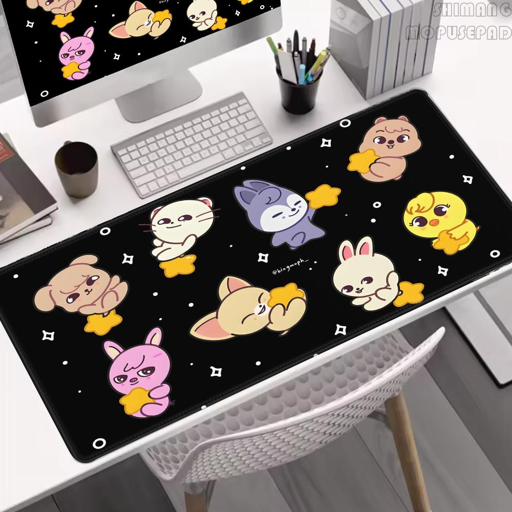 Desk Setup Kpop - Alfombrilla de ratón grande para juegos,