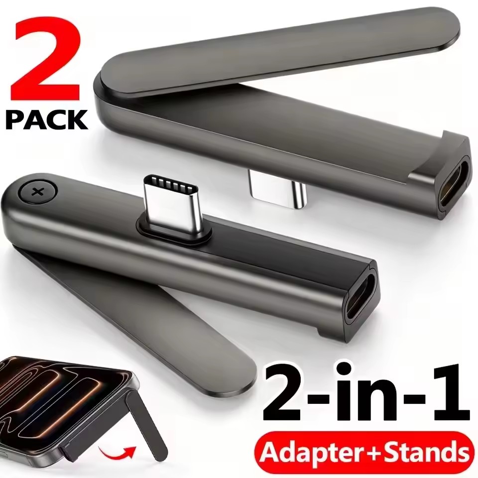 Desk Setup Stand - 2/1PCS Adaptador Plegable Portátil USB C