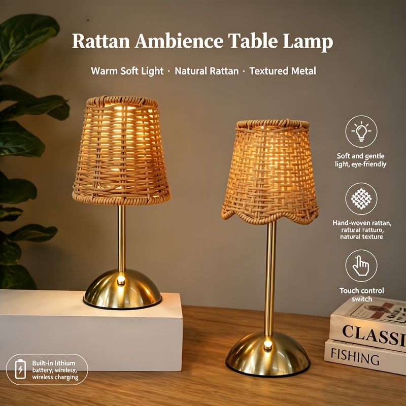 Lámpara de Mesa de Ratán Tejid - Desk Setup Light reseña y precio