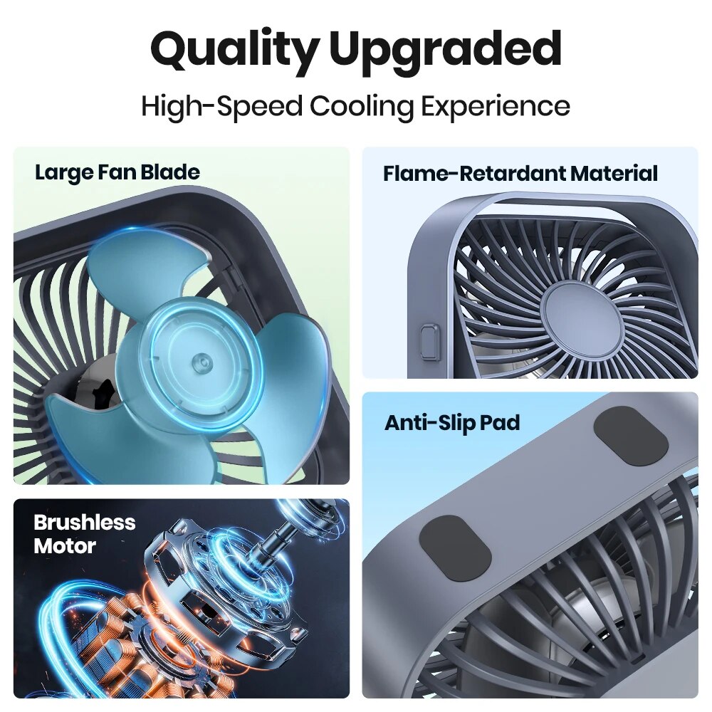 TOPK-ventilador de escritorio  - Fan Desk Small Usb reseña y precio