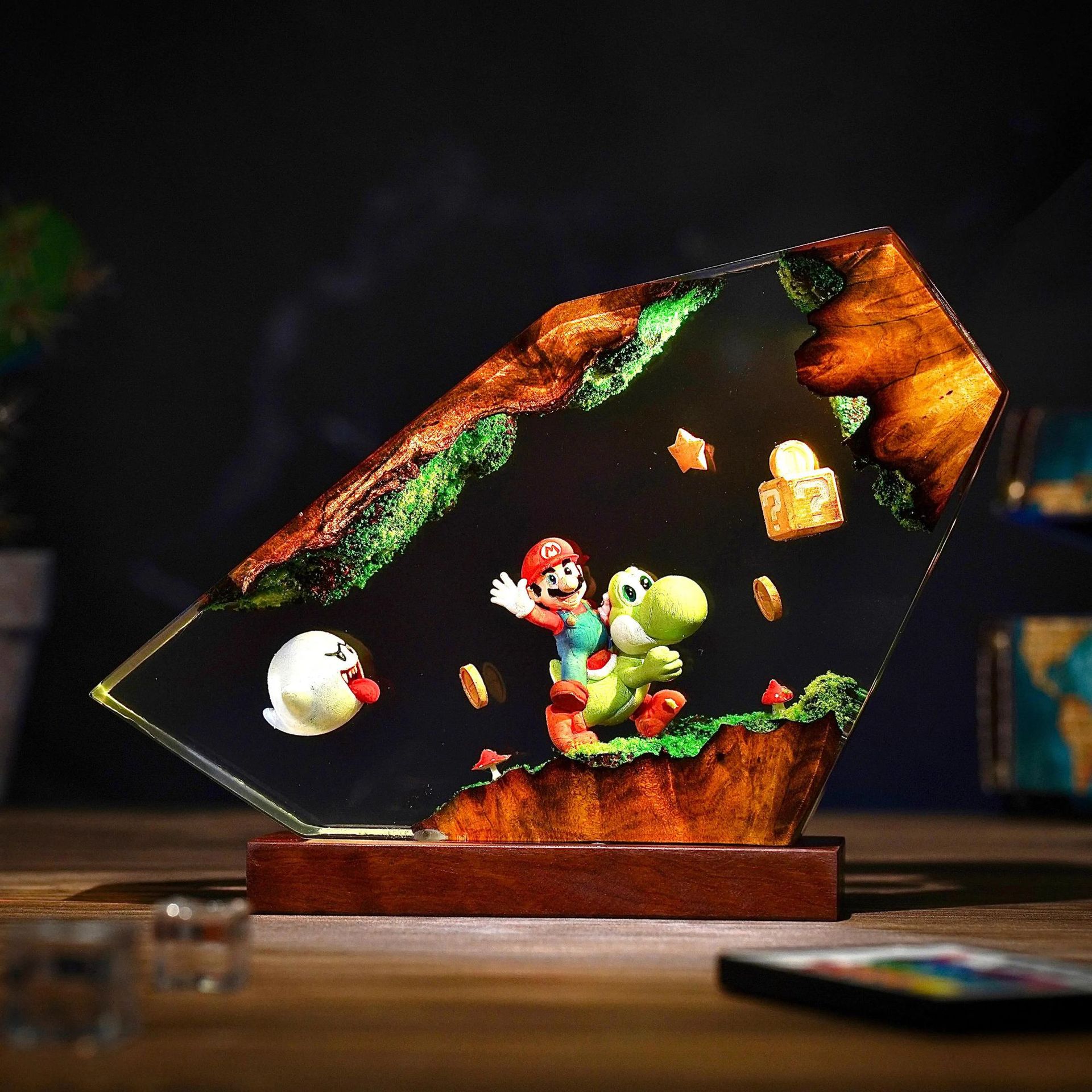 Lámpara de Resina de Mesa, Fig - Desk Setup Light reseña y precio