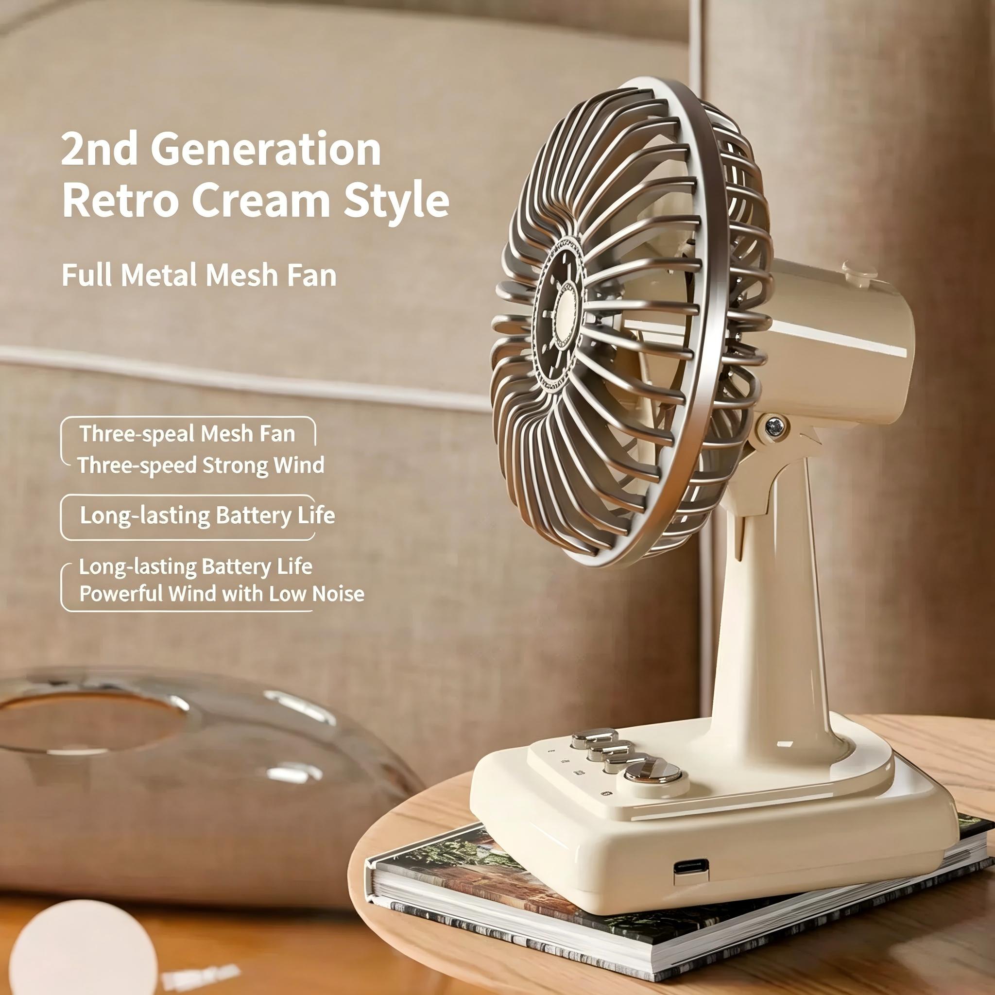 Ventilador de Escritorio Retro - Fan Desk Small Usb reseña y precio