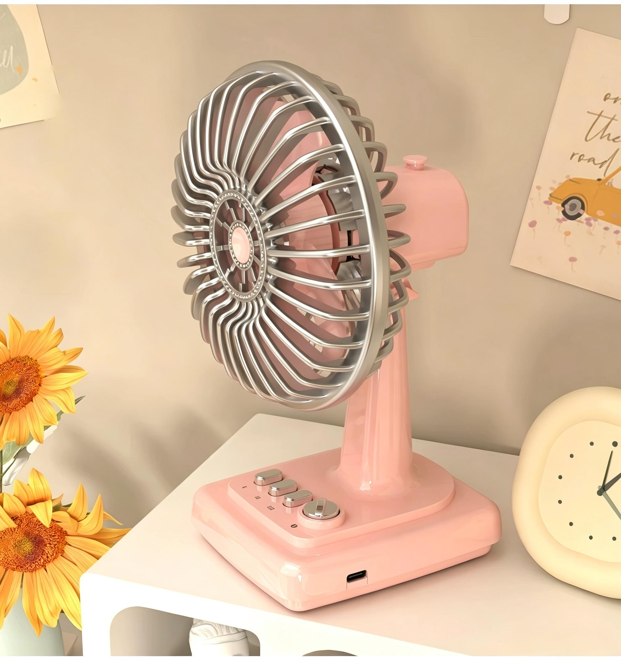 Ventilador de Escritorio Retro - Fan Desk Small Usb reseña y precio
