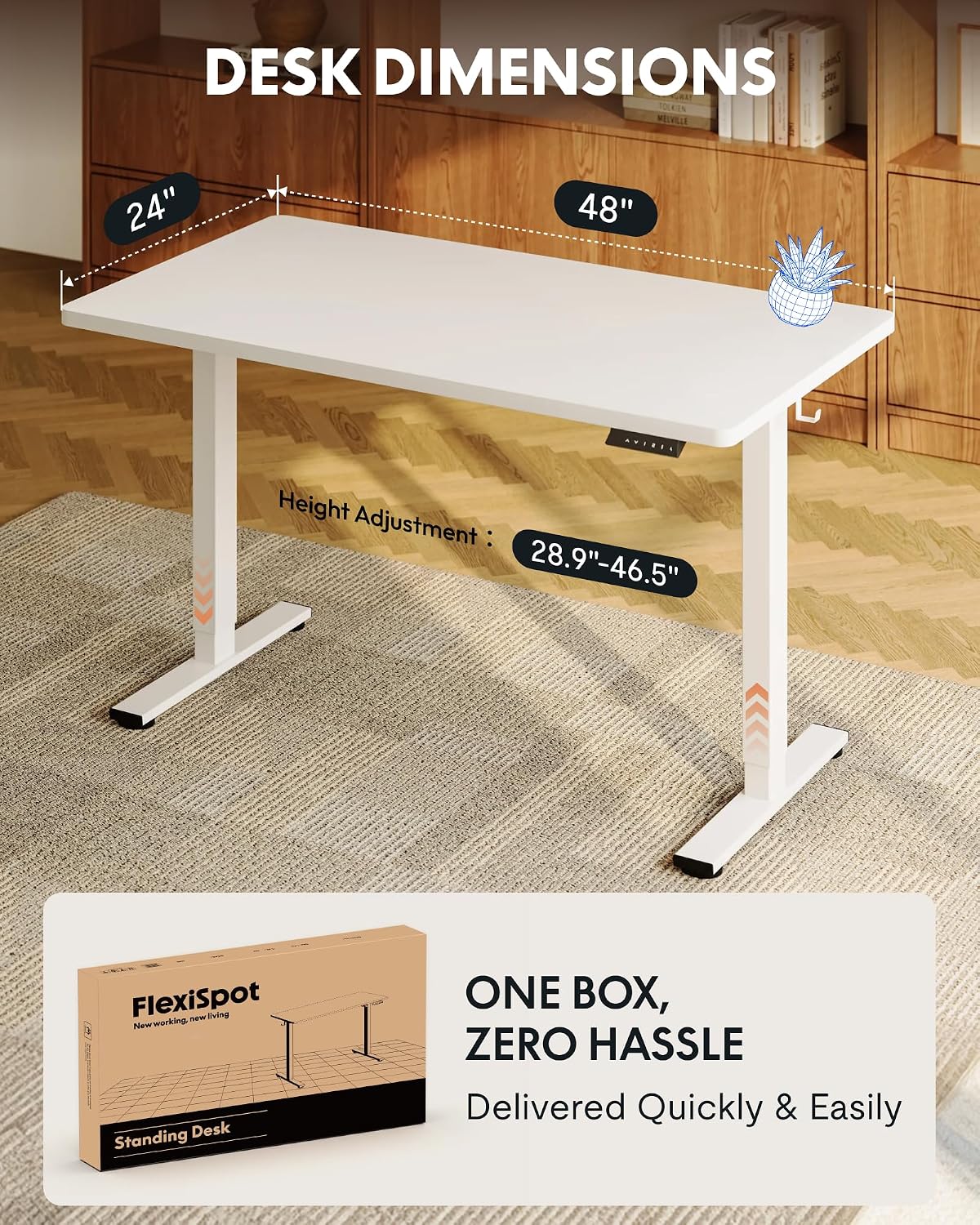 Escritorio Elevable de 48 Pulg - Desk Setup One Monitor reseña y precio