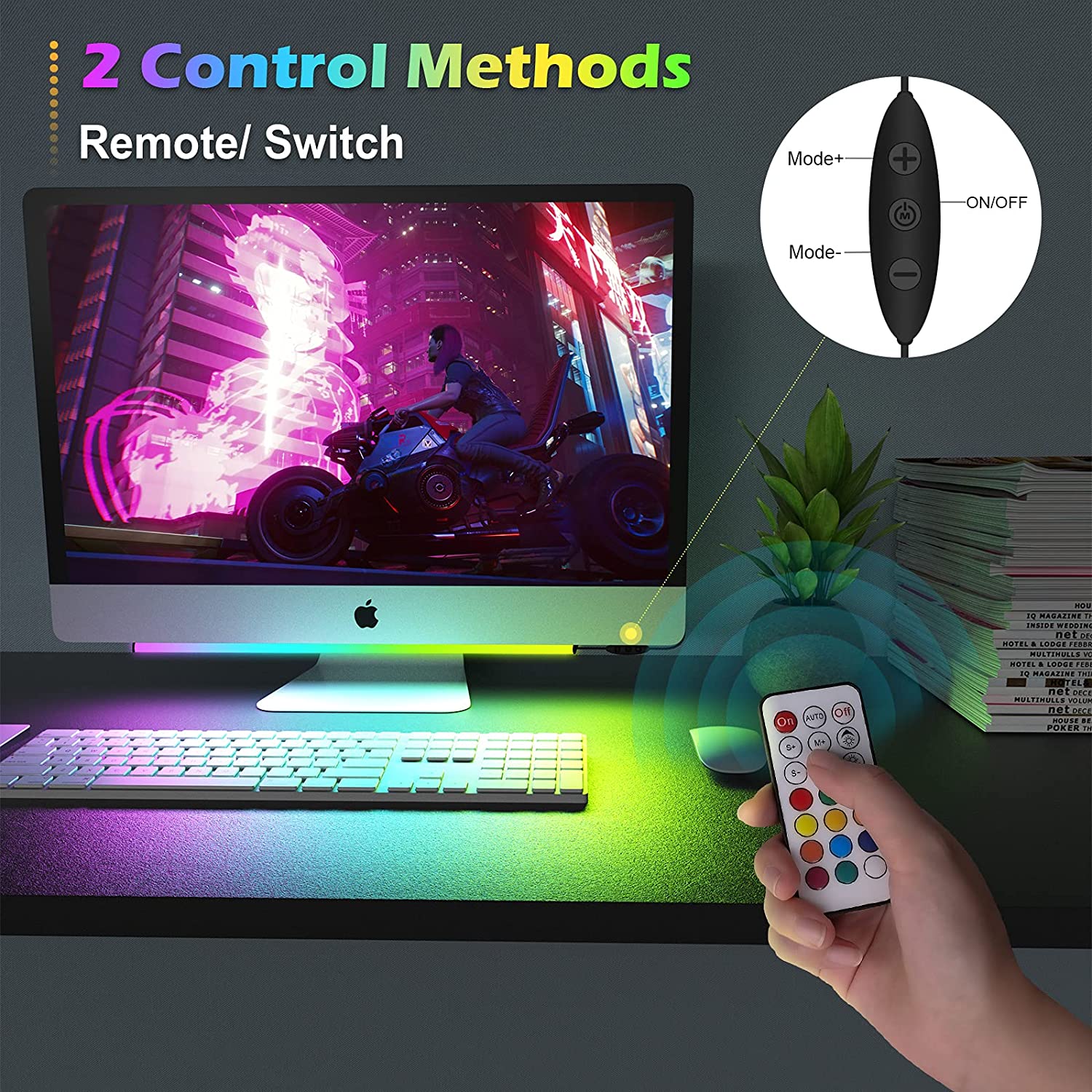 Barra de luz para debajo del M - Desk Setup Diy reseña y precio